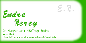 endre nerey business card